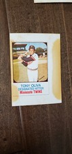 1975 HOSTESS TWINKIES FULL UNCUT CARD TONY OLIVA MINNESOTA TWINS CUBA # 20