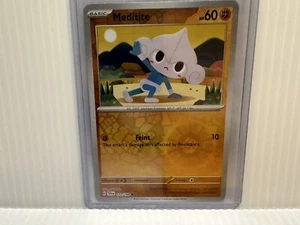 Meditite - 110/198 Scarlet & Violet Reverse Holo Common Pokemon - NM/MINT - Picture 1 of 1