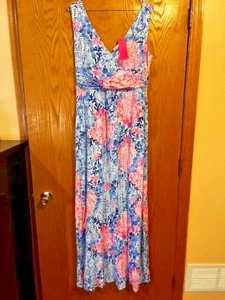 Maxi Vestido Lilly Pulitzer Sloane Resort Blanco Sway with Me Grande - Imagen 1 de 4