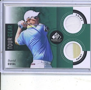 David Duval 2013 Upper Deck SP Game Used Dual Relic Card - Picture 1 of 1