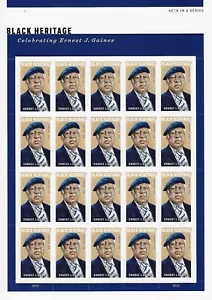 US Ernest J. Gaines Black Heritage Stamp Sheet Scott #5753 - Picture 1 of 1