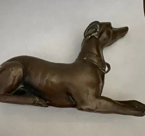 JENNINGS BROTHERS JB 5 Bronze Greyhound/Whippet Dog German Antique Metal - Picture 1 of 7