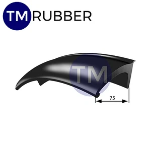 75MM SIDE FIT 4WD PREMIUM RUBBER WHEEL ARCH FLARES FLEXY 2 WHEEL SET FREE POST - Picture 1 of 1
