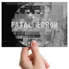 Photograph 6x4" BW - Fatal Error TV Gaming Signal Retro  #43287
