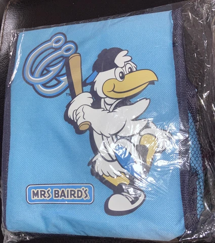 Sammy the Seagull Corpus Christi Hooks Astros AA Mascot Lunch Bag Mrs. Bairds Cover