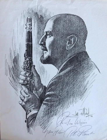 Pete Fountain-Large Signed Print  (Jazz Clarinetist) Cover