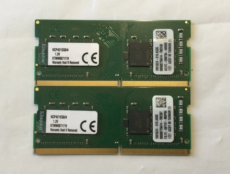 Kingston 8GB (2x4GB) DDR4 2133 MHz PC4-17000 KCP421SS8/4 SODIMM - Image 1 of 1