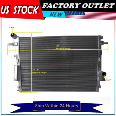 Primary Radiator For Ford F-250 F-350 F-450 F-550 Super Duty 6.7L 2011-2016 3Row - Image 1 of 4