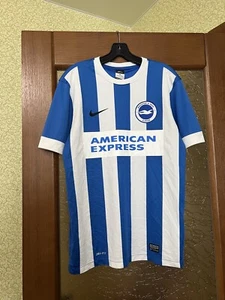 BRIGHTON HOVE ALBION 2014 2015 #17 HOME Football SHIRT Soccer JERSEY NIKE sz M - Picture 1 of 8
