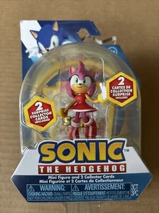Sonic The Hedgehog Amy Rose Mini Figura de Acción Coleccionista Tarjetas Sega Nuevo - Imagen 1 de 14