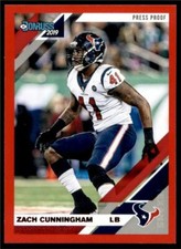 2019 Donruss Red Press Proof #111 Zach Cunningham