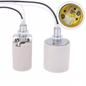 2x E14 E27 Keramik Fassung Light Socket, Lampenhalter Lampenfassung, Glühbirne - Bild 1 von 7