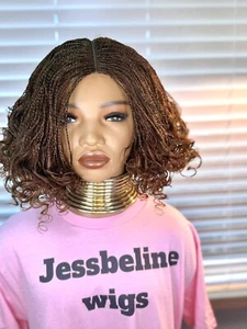 Short Twist Wig. Braided Wig. Closure Wig. Fall Color | Ginger Wig - Bild 1 von 2