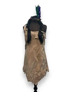Native American Western Lady Wild West Size 10 - Ex Hire Fancy Dress Costume - Foto 1 di 8