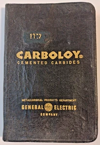 1962 General Electric Carboloy Cemented Carbides Booklet Calendar Maps Notebook - Bild 1 von 10