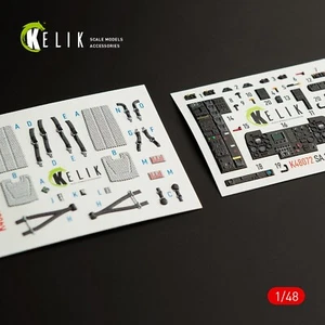 Dauphin II SA.365F/AS.565SA interior 3D decals for Kitty Hawk 1:48 KeliK K48072 - Picture 1 of 10