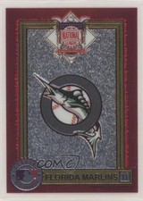 1995 Peninsula Vending MLB Team Logo Stickers Red Miami Marlins Florida #11