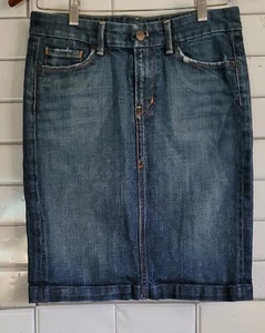 Citizens Of Humanity Sophia #300 Stretch Denim Knee Pencil Length Skirt Front... - Picture 1 of 9