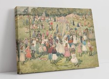 MAURICE PRENDERGAST, MAY DAY CENTRAL PARK -CANVAS WALL ARTWORK PICTURE PRINT