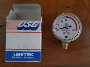 Ametek USG Pressure Gauge 166685 1-1/2" P618K 30 PSI 1/8 ANPT LM, Qty.1 - Picture 1 of 2