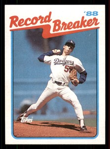 1989 Topps Orel Hershiser #5  RB Los Angeles Dodgers