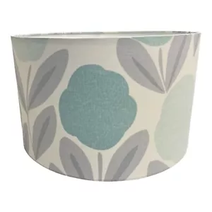 Laura Ashley Editions Serena Aqua Fabric Lampshade - Picture 1 of 1