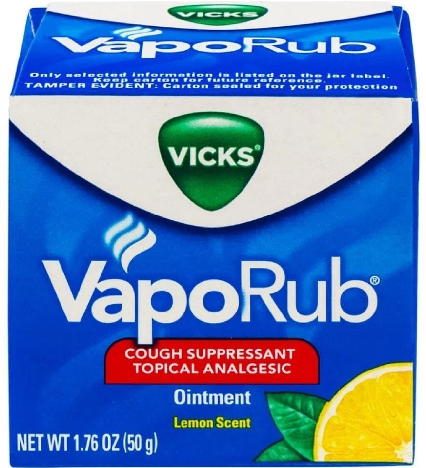 Vicks Vaporub Lemon Scent Ointment 1.76 oz (Pack of 3 Jars) - Image 1 of 1