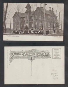 Napanee Ontario Postcard West Ward School Children Lennox & Addington Unused - Picture 1 of 3