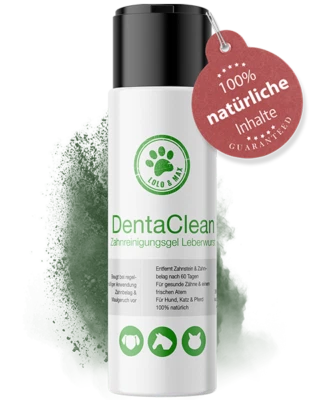LOLO & MAX Denta Clean Zahnreinigungsgel mit Leberwurstgeschmack für Hunde und Katzen