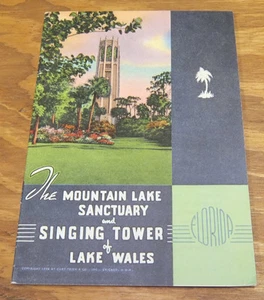 1938 Folleto///SANTUARIO DE MONTAÑA LAGO Y TORRE DE CANTO DE LAGO WALES, Florida - Imagen 1 de 3