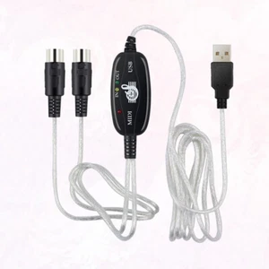 Câble MIDI 180x2cm vers USB MIDI MUSIQUE MUSIDE CORDE MUSIDE CORDE - Photo 1/11