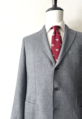 Freely x Saks Fifth Avenue Lanificio Comero Travelers Sport Jacket 40R Gray Wool - Image 1 of 4