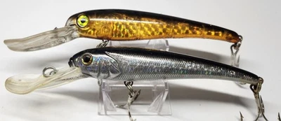 (2) Crankbaits de buceo profundo vintage para hombre 25+ prisma y megabait Foto 1 de 3