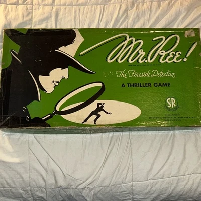 Vintage Mr. Ree The Fireside Detective Board Game 1946 Edition Selchow & Righter - Image 1 of 4