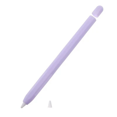 Non-slip Stylus Pen Case Silicone Protective Cover Compatible for Apple Pencil 2 - Image 1 of 4