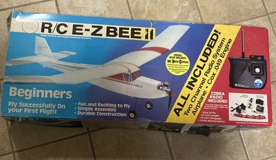 Vintage Cox R/C E-Z BEE II Radio Control .049 Engine Airplane  read description - Image 1 of 4
