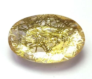 66.55 Ct Oval Golden Quartz IGL Certified Transparent Loose Gems 5AOQ - Picture 1 of 6