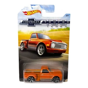2018 Hot Wheels Chevrolet Trucks 100 Years 8/8 CUSTOM '69 CHEVY PICKUP Orange - Picture 1 of 12