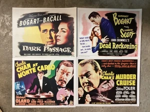 (4) DIFFERENT REPRODUCTION 11x14 LOBBY CARDS ON ARCHIVAL PAPER - Picture 1 of 1