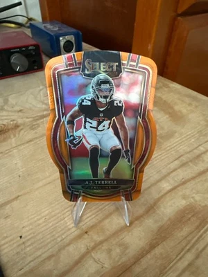 2022 Panini Select Orange Die Cut Aj Terrell /199 Atlanta Falcons - Image 1 of 2