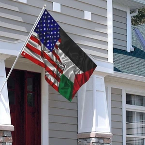flag palestine palestinian ft free banner flags polyester gaza house national - Picture 1 of 7