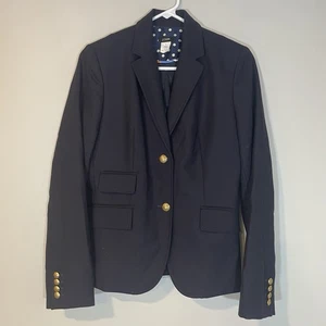 J. Blazer Crew Escolar Lana Azul Marino Dorado Botones Chaqueta Talla 6 Academia - Imagen 1 de 10