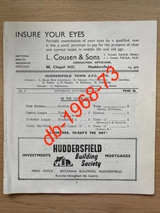 1937/38 - Huddersfield Town v WOLVES Wolverhampton Wanderers - Div 1 - Picture 1 of 9