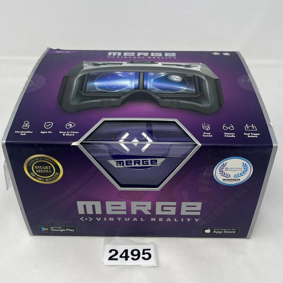 Merge AR/VR Headset Goggles Virtual Reality for Apple/Android - NEW Open Box - Image 1 of 4