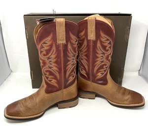 Bota de Vaquero Para Hombre Ariat Arenisca/Castaño Ricochet Talla 7.5 D Mediana Nueva en Caja - Imagen 1 de 8
