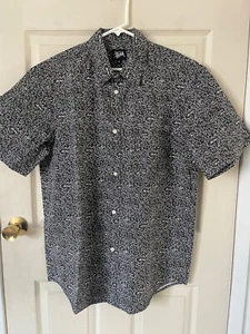 Stussy Dollar Sign Buttons Down Shirt Mens Size L USA made in the 90s VTG - Picture 1 of 8