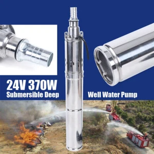 12V 24V 48V Solar Power Water Pump Farm Ranch DC Submersible Bore Hole Deep Well - Picture 1 of 17