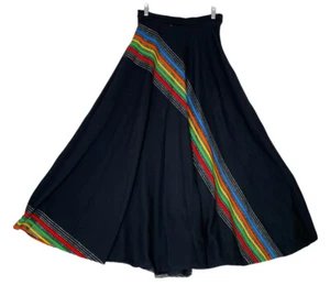 Gonna a cerchio vintage Nelly De Grab S multicolore anni 70 maglia MIDI designer DIFETTOSA - Foto 1 di 12