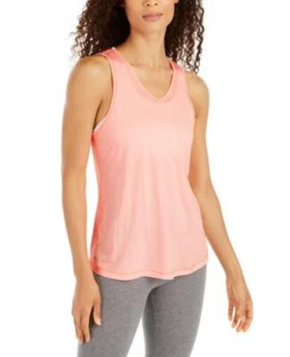 Ideology Top Striped Tank Strappy Back Athletic Gym Women Pink Sz XS NEW NWT 250 - Image 1 of 2