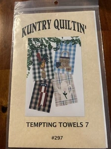 Tempting Towels 7 Kuntry Quiltin #297 New Summer Theme - Picture 1 of 3
